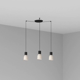 Lámpara colgante Faro Kombo Beige Ø120 1X E27 3L 