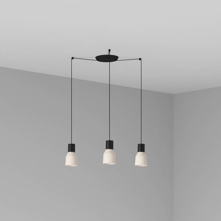 Lámpara colgante Faro Kombo Beige Ø120 1X E27 3L 
