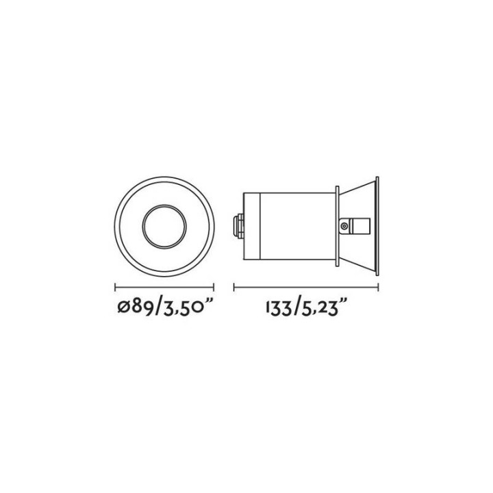 Lámparas empotrables Faro Fresh Ip65 Negro Gu10 