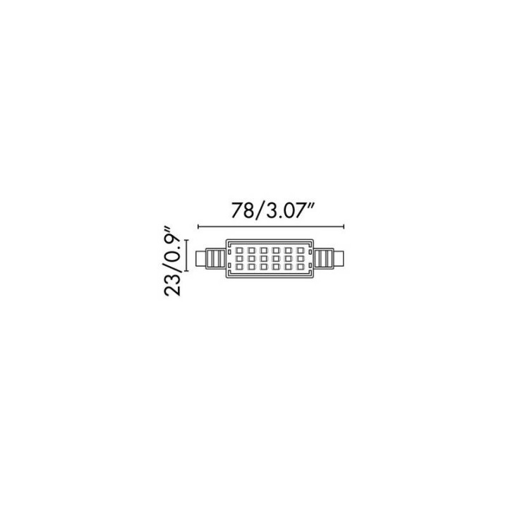 Bombillas LED Faro R7S Jp78Mm Led 7W 2700K 