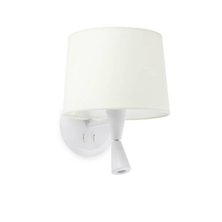 Apliques Faro Conga Apl Lector Blanco P.E27 Ø215*160*Ø190 Blanca 