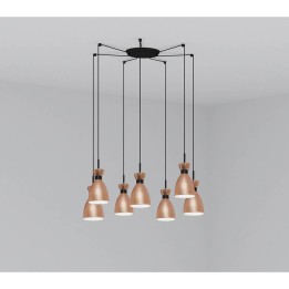 Lámpara colgante Faro Retro Cobre 1Xe14 20W 7L 