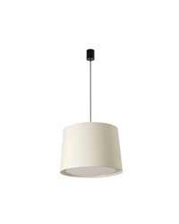 Lámpara colgante Faro Conga Simple Negro P.E27 Ø500*350*Ø450 Blanc 