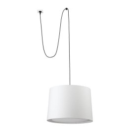 Faro Conga Colgante Clavija P. E27 Ø500*350*Ø450 Blanca 