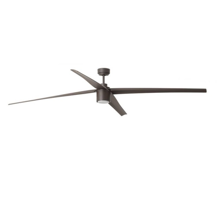 Ventiladores de Techo con luz Faro Attos Ø2130Mm Marron 4 Palas Led 20W 3000K 