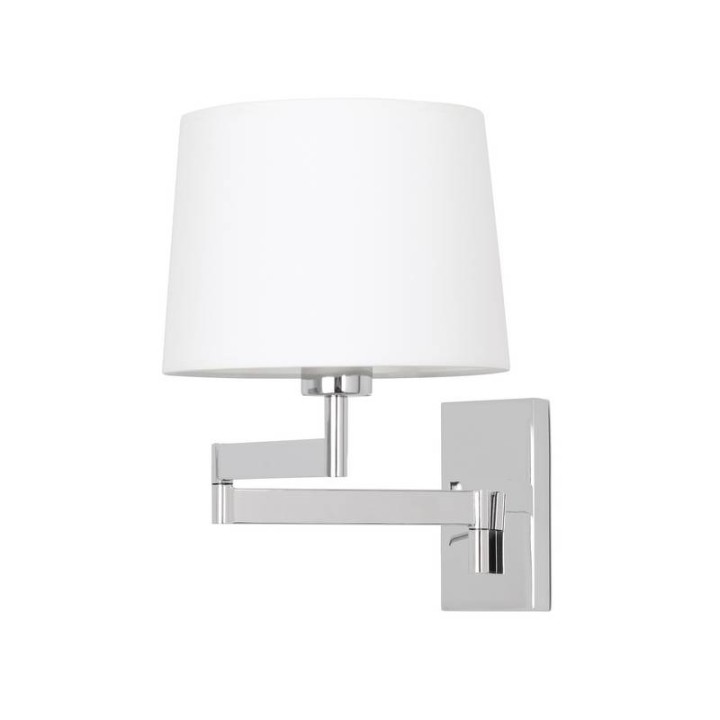 Apliques Faro Artis Articulado Cromo Pantalla Blanca 