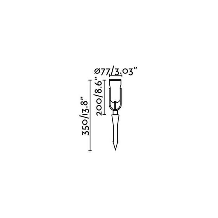 Proyectores Faro Slot-20 Estaca Negro H20 13W 3000K 