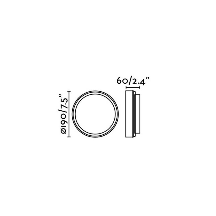 Apliques de Exterior Faro Tom Gris Oscuro 7W Led 3000K 