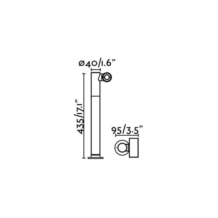 Balizas Faro Spy-2 Gris Oscuro Led 6W H430 30° 