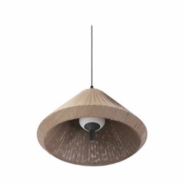 Lámpara colgante Faro Hue Out T70 Café Tapa Cono 