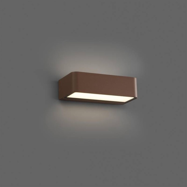 Apliques de Exterior Faro Takua Marron Oxido Led 10W 3000K 