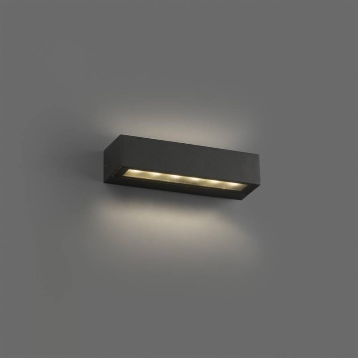 Apliques de Exterior Faro Doro-13 Led 2X6.5W 3000K Gris Oscuro 