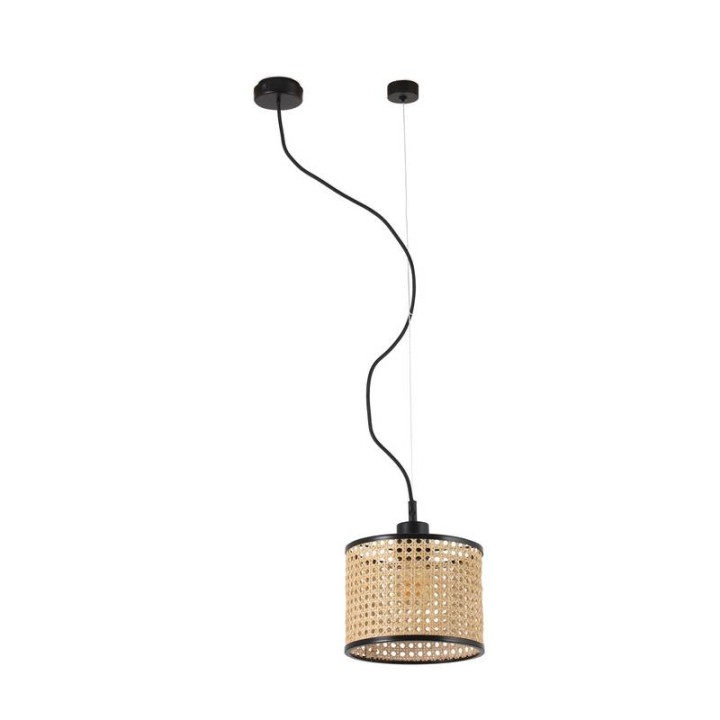 Lámpara colgante Faro Mambo Negro Simple Ratan E27 Ø210*200Ø210 