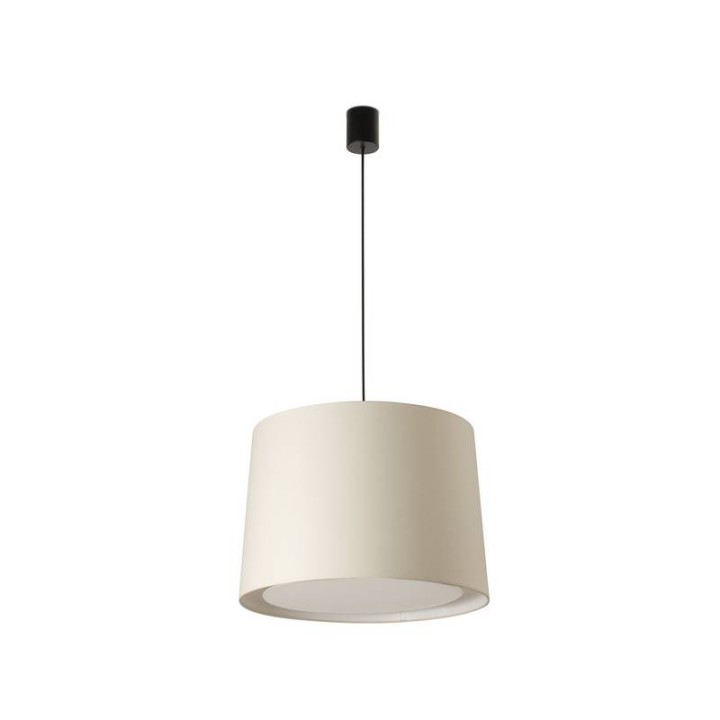 Lámpara colgante Faro Conga Simple Negro P.E27 Ø500*350*Ø450 Beige 