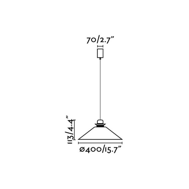 Lámpara colgante Faro Naos Beige Ø400 1Xe27 