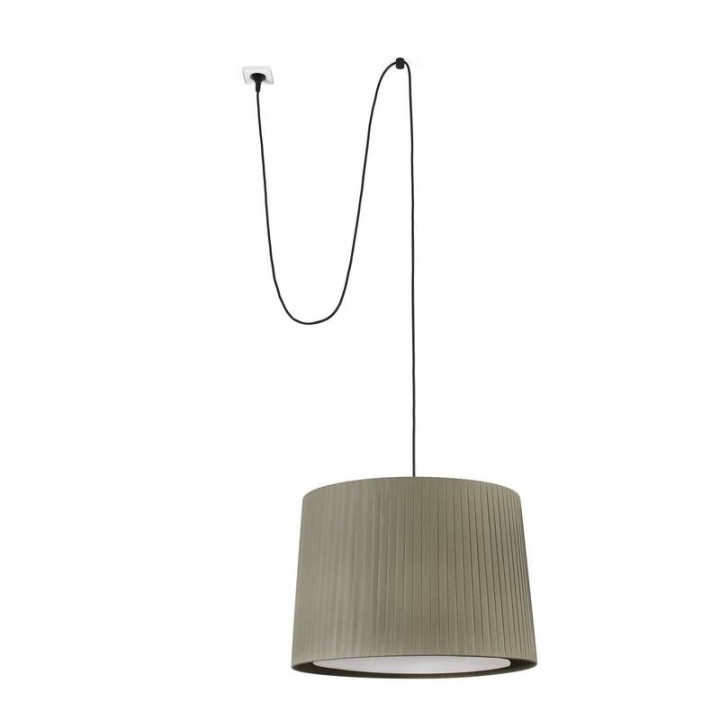 Faro Samba Colg Clavija Encint E27 Ø500*350*Ø450 Verde 