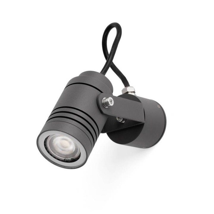 Proyectores Faro Lit Proyector Gris Oscuro Gu10 