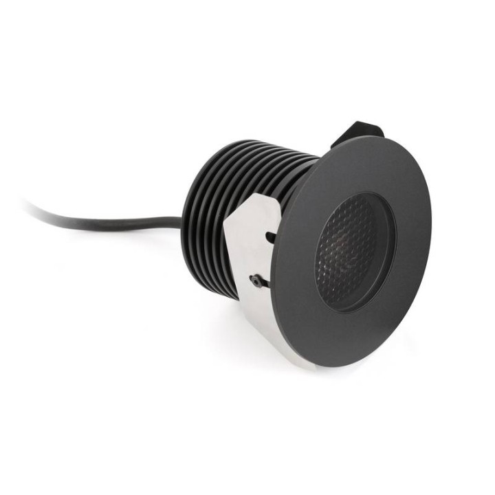 Lámparas empotrables Faro Grund Negro Anodizado 13W 350 Ma Led 36° 3000K 