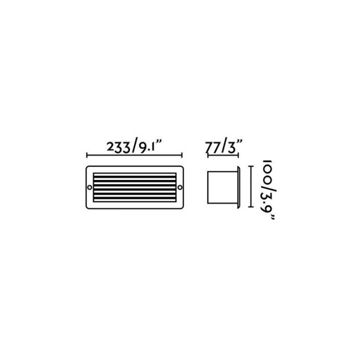 Lámparas empotrables Faro Stripe-1Gris Oscuro 5W 3000K 