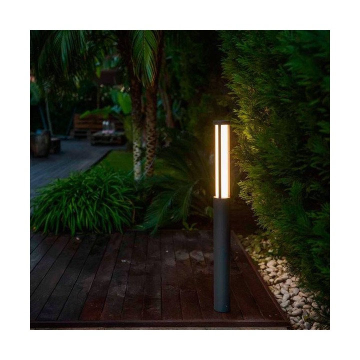 Balizas Faro Logar-2 Baliza Gris Oscuro Led 23W 3000K H90