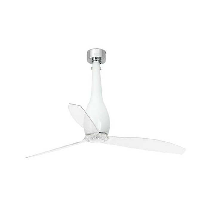 Ventiladores de Techo Faro Eterfan Ø1280 Mm B/Brillo Palas Transparente S/R