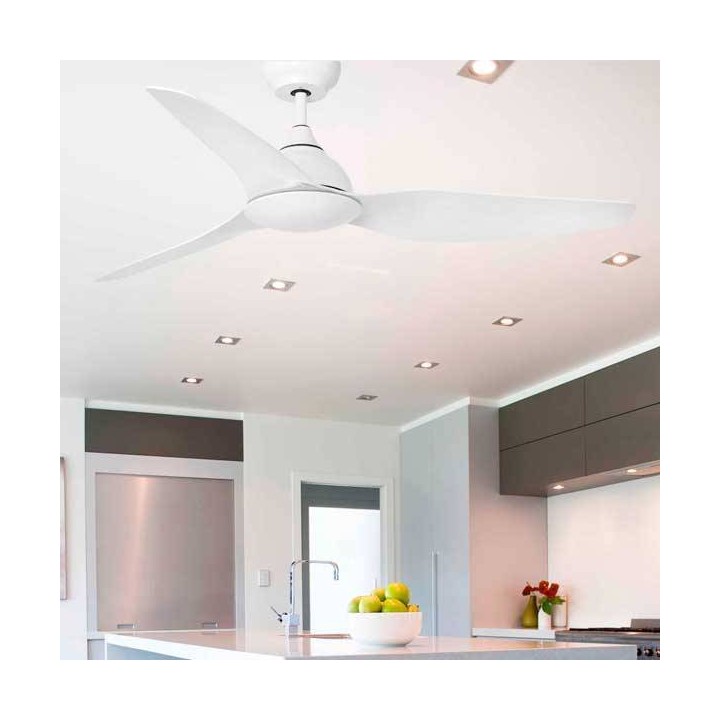 Ventilador de techo Faro Sioux Blanco IP44 para exterior