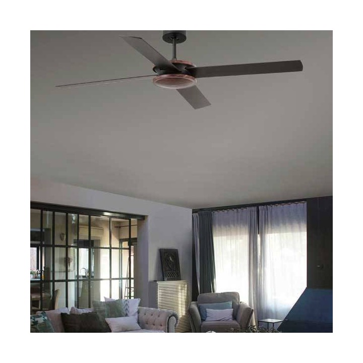 Ventilador de Techo Faro Polea Marrón ultra silencioso