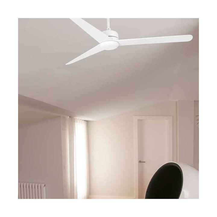 Ventilador de Techo Faro Nu Blanco con mando a distancia