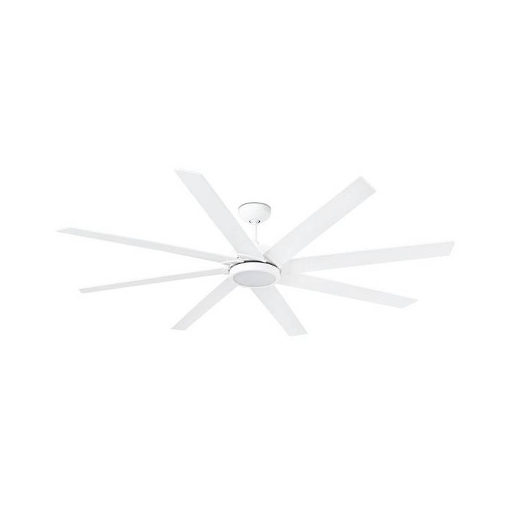 Ventiladores de Techo con luz Faro CENTURY Ø1650 8 PALAS BLANCO LED 15W 3000K