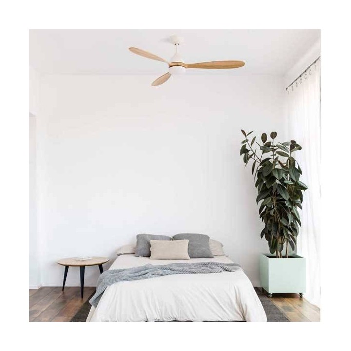 Ventiladores de techo Faro POROS con luz LED blanco Ø132cm con motor DC Smart Fan