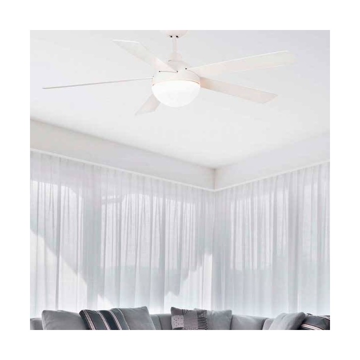 Ventilador de Techo Faro Izaro Blanco con luz Led 15W 3000K