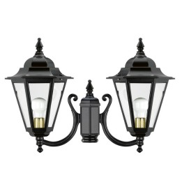 Cabezal para Farolas 2L. ELITE 6 IP43 E27 Mate Negro