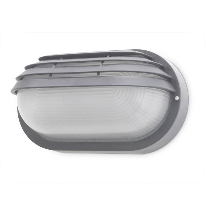 Aplique de Exterior FAR IP44 60W E27 Gris DOPO 107G-G05X1A-03