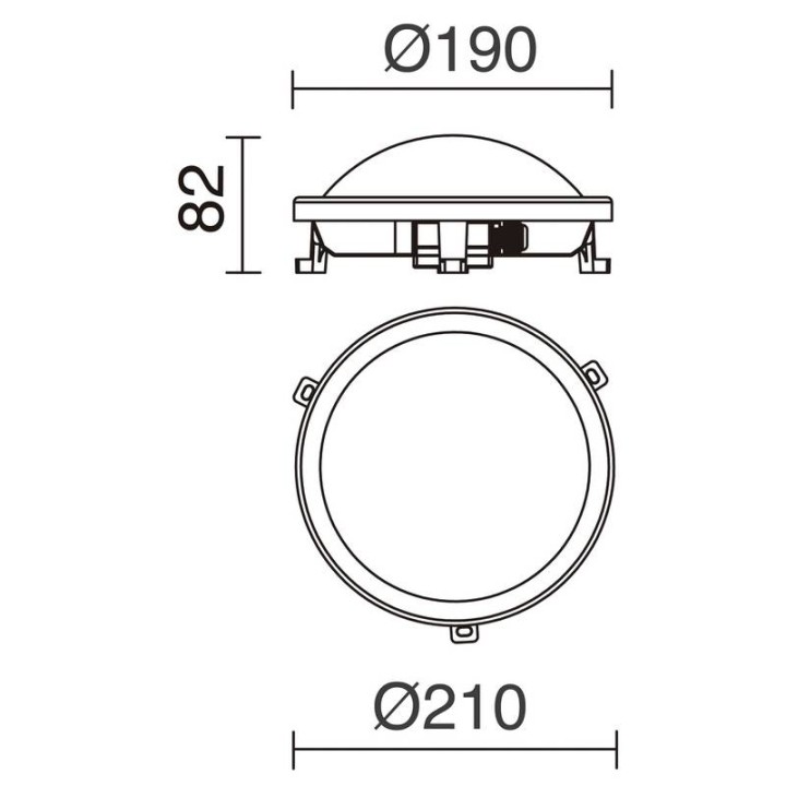 Aplique de Exterior de pared FAR IP54 LED 12W 4000K Blanco DOPO 107I-L0212B-01
