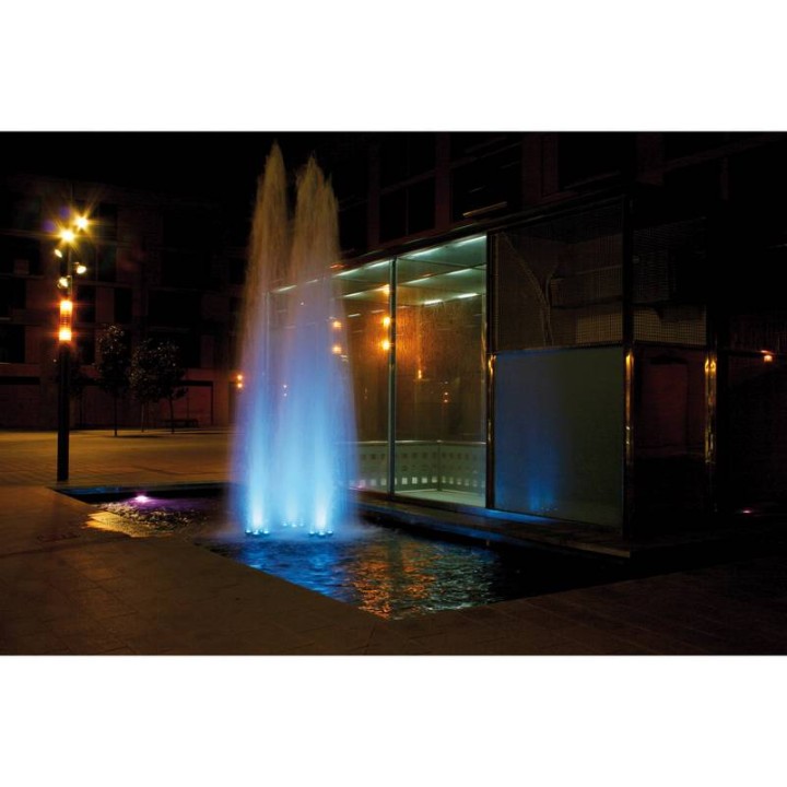Proyector para exterior Sum. GAMBLE-MAXI IP68 LED 48W RGB Inox CRISTHER 118B-L0448D-30
