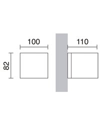 Apliques de Exterior ISORA LED 2x4,3W 2x370lm 2em Blanco