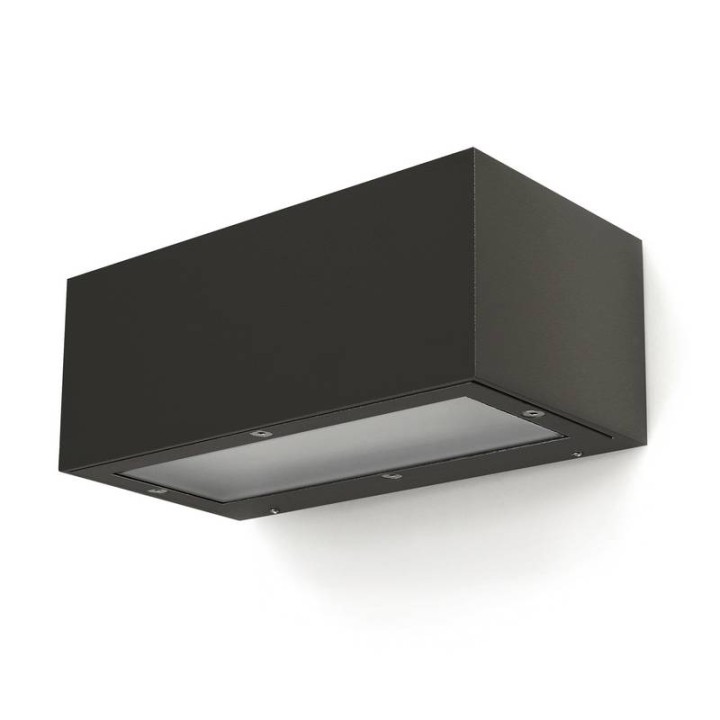 Aplique de Exterior ISORA IP65 E27 2em Antracita DOPO 157D-G05X1A-04