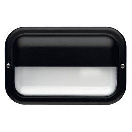 Aplique de Exterior KAPPA IP55 LED 9W 1160lm 3000K Negro CRISTHER 166A-L0109B-02