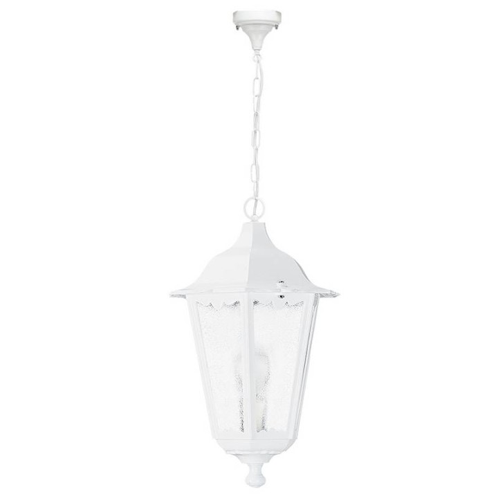 Luminaria de Colgantes de Exterior PIN IP43 70W E27 Blanco Cristal Transparente.