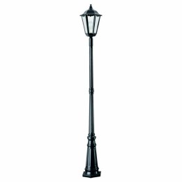 Cabezal Farolas PIN IP43 70W E27 Negro Cristal Transparente