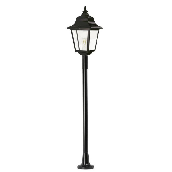 Balizas de Exterior ROB IP43 70W E27 Negro Cristal Transparente