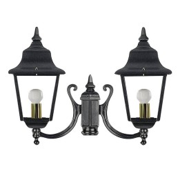 Cabezal Farolas ROB IP43 E27 2x70W trans. Negro
