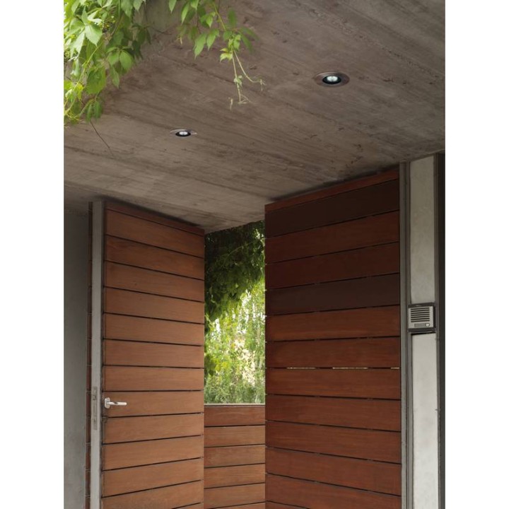 Lámpara empotrable para exterior SOFITO IP67 LED 9W 1170lm 3000K Inox. CRISTHER 290A-L0110H-30