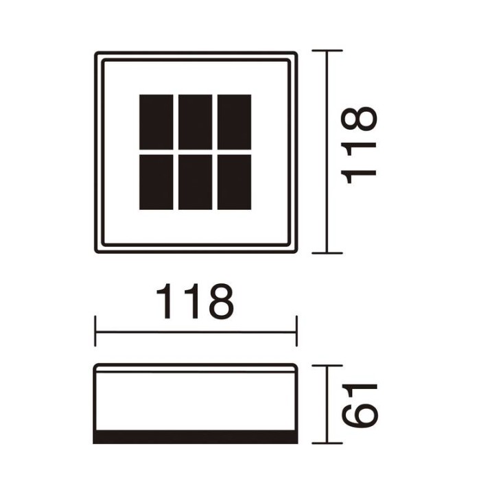 Luminaria de Exterior solar UTU MINI fijo ambar CRISTHER 338A-L07X1K-29