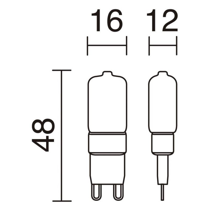Lámpara FILAMENT LED G9 2,5W 160lm 4000K  - 369D-L2003B-02