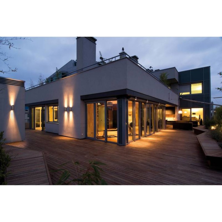 Aplique de Exterior SETH LED SMD AC 17,5W 2270lm 4000K Antracita CRISTHER 399C-L0218B-04