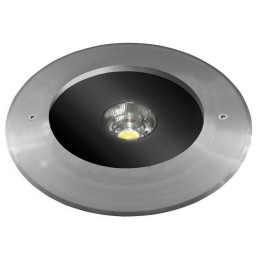 Lámpara empotrable para exterior SOFIA IP67 LED 12W 1700lm 3000K Inox. CRISTHER 404A-L0118B-30