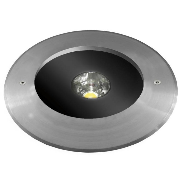 Lámpara empotrable para exterior SOFIA IP67 LED 12W 1700lm 3000K Inox. CRISTHER 404A-L0118B-30