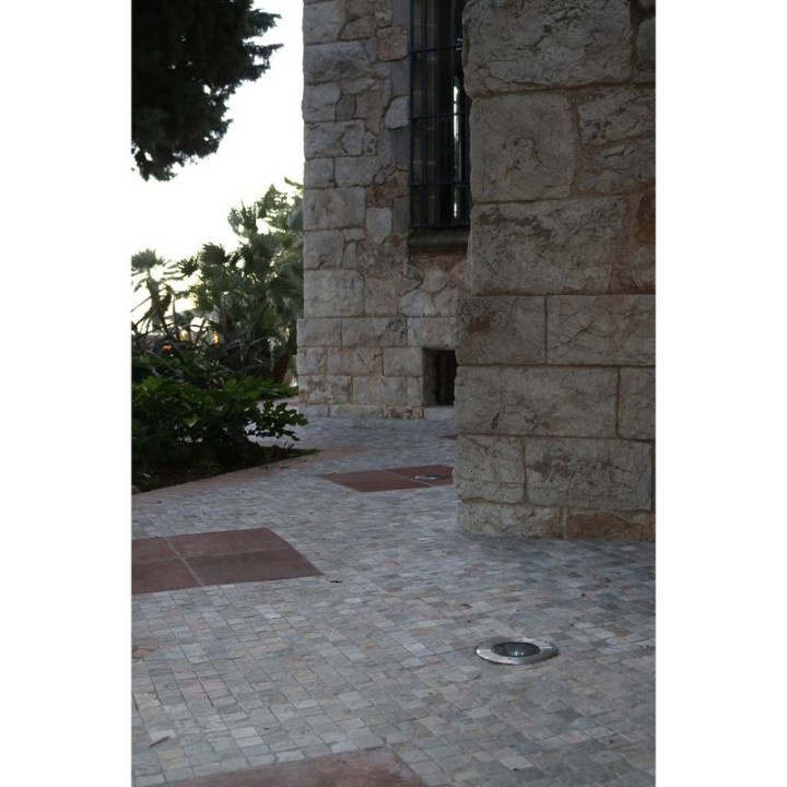 Lámpara empotrable para exterior SOFIA IP67 LED 12W 1700lm 3000K Inox. CRISTHER 404A-L0118B-30