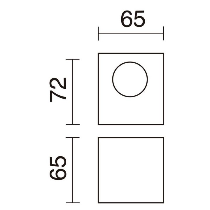 Aplique BRICK LED SMD 1x3W Bl. EXO 412A-L0103B-01